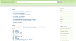 Desktop Screenshot of mynthon.net